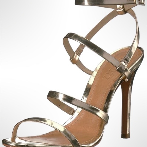 Shutz Ilara Platina Elegant Strappy Heels in size 10 - Picture 2 of 7